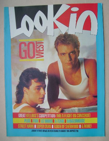 Look In magazine - Go West cover (24 August 1985)
