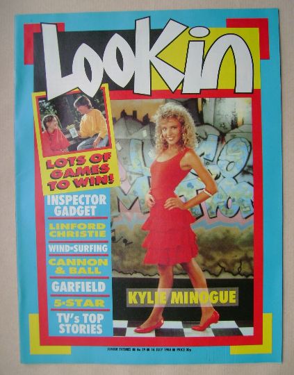 Look In magazine - Kylie Minogue cover (16 July 1988)