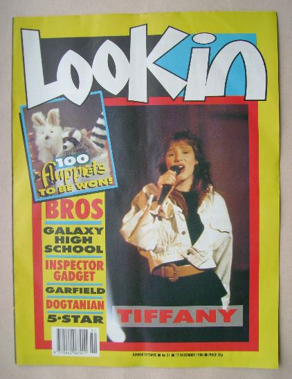 Look In magazine - Tiffany cover (17 December 1988)