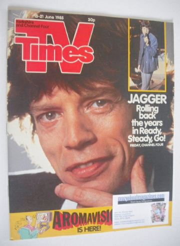 TV Times magazine - Mick Jagger cover (15-21 June 1985)