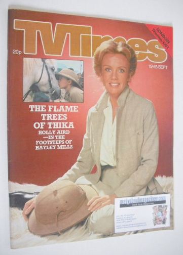 TV Times magazine - Hayley Mills cover (19-25 September 1981)