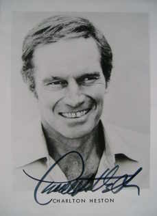 Charlton Heston autograph (hand-signed photograph)