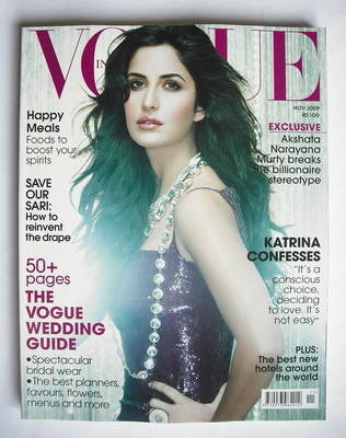 <!--2009-11-->Vogue India magazine - November 2009 - Katrina Kaif cover