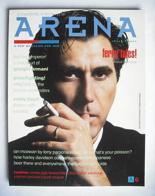 <!--1987-09-->Arena magazine - Autumn/Winter 1987 - Bryan Ferry cover