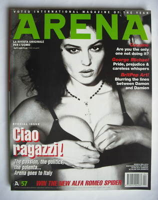 <!--1996-04-->Arena magazine - April 1996 - Monica Bellucci cover