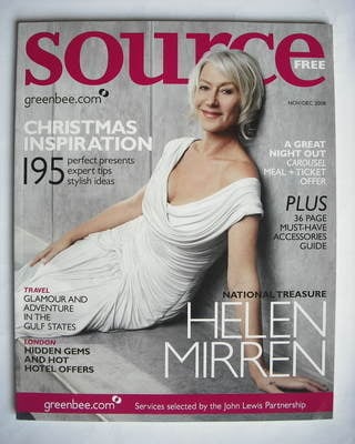 Source magazine - Helen Mirren cover (November/December 2008)