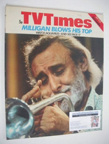 TV Times magazine - Spike Milligan cover (15-21 September 1973)