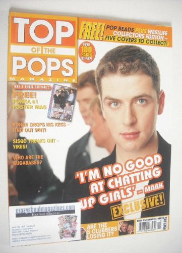 Top Of The Pops magazine - Mark Feehily cover (November 2000)