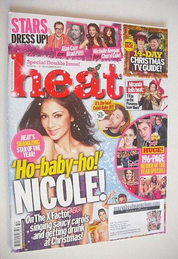<!--2012-12-15-->Heat magazine - Nicole Scherzinger cover (15-28 December 2