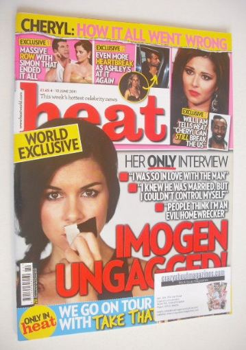 <!--2011-06-04-->Heat magazine - Imogen Thomas cover (4-10 June 2011)