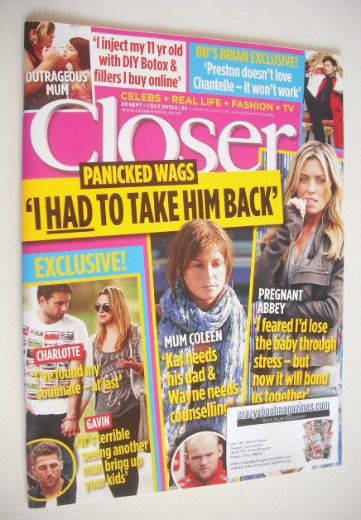 <!--2010-09-25-->Closer magazine - 25 September-1 October 2010