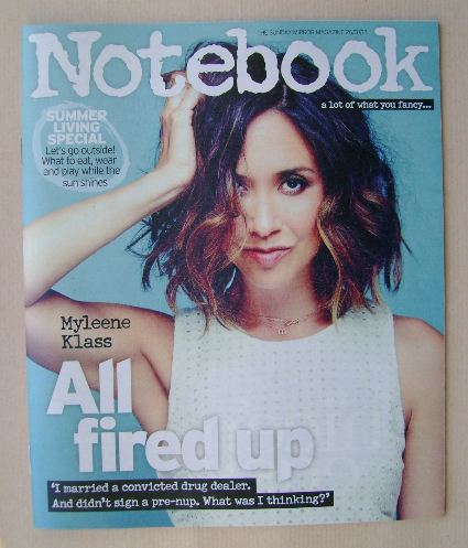 Notebook magazine - Myleene Klass cover (26 July 2015)