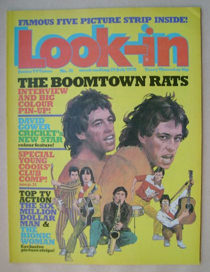 Look In magazine - The Boomtown Rats cover (29 July 1978)