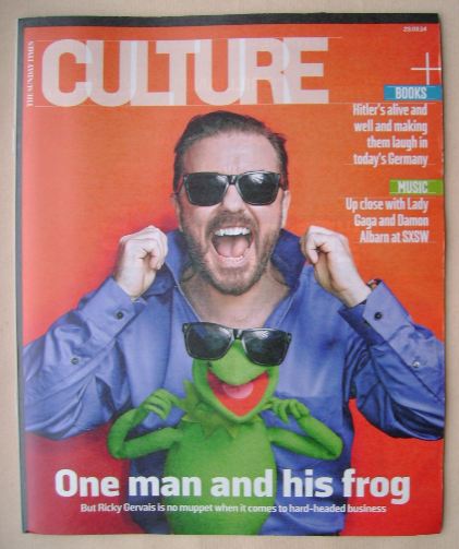 Culture magazine - Ricky Gervais cover (23 March 2014)