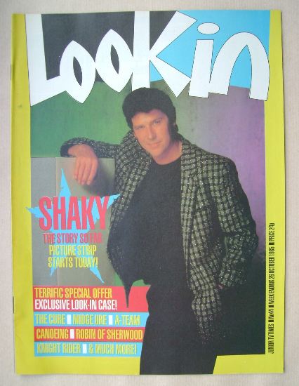 Look In magazine - Shakin' Stevens cover (26 October 1985)