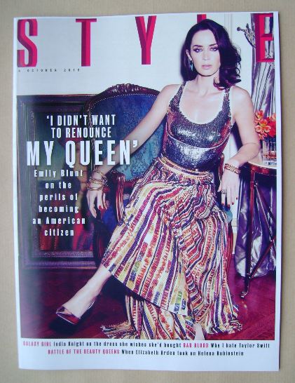 Style magazine - Emily Blunt cover (4 October 2015)