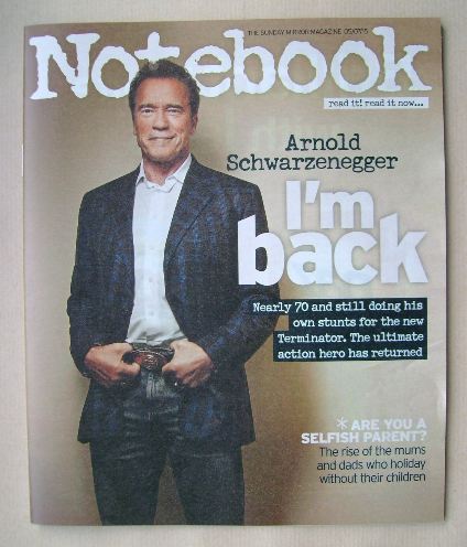 Notebook magazine - Arnold Schwarzenegger cover (5 July 2015)