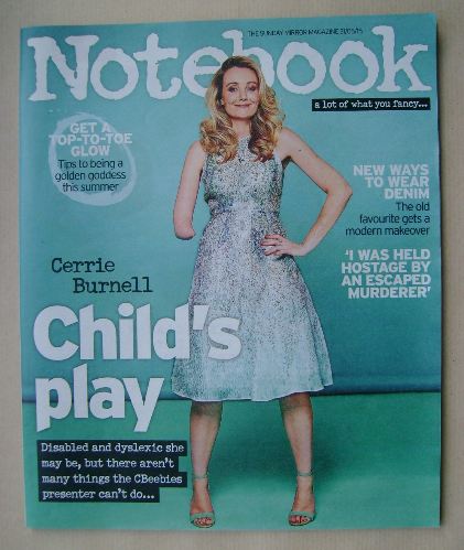 Notebook magazine - Cerrie Burnell cover (31 May 2015)