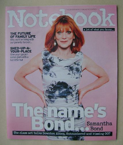 <!--2015-05-03-->Notebook magazine - Samantha Bond cover (3 May 2015)