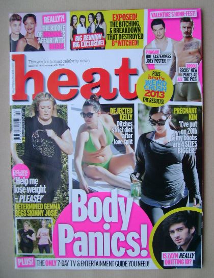 <!--2013-02-16-->Heat magazine - Body Panics! cover (16-22 February 2013)