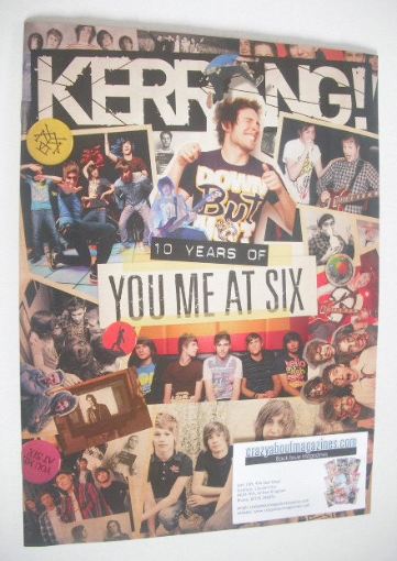 Kerrang magazine - 10 Years Of You Me At Six cover (10 October 2015 - Issue 1589)