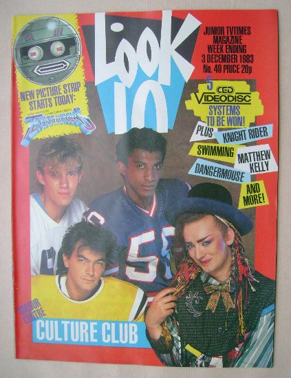 Look In magazine - Culture Club cover (3 December 1983)