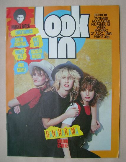 Look In magazine - Bananarama cover (27 August 1983)