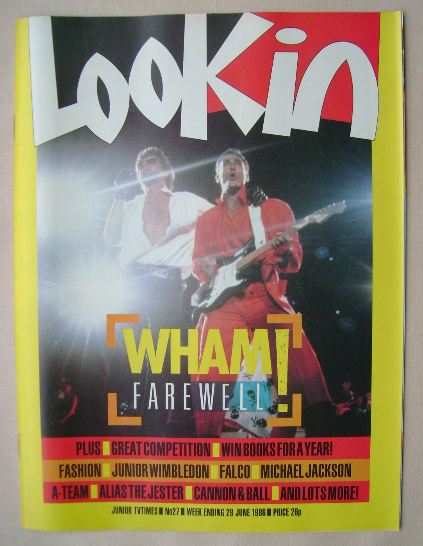 Look In magazine - Wham! cover (28 June 1986)