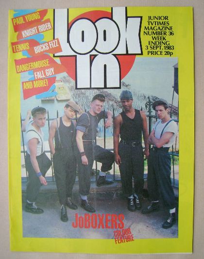 Look In magazine - JoBoxers cover (3 September 1983)