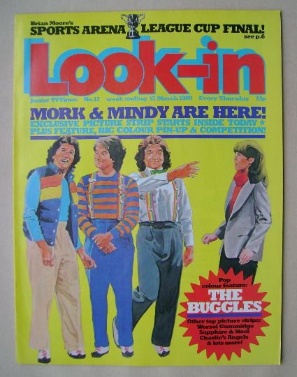 Look In magazine - Mork & Mindy cover (15 March 1980)