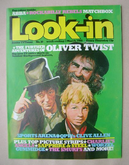 Look In magazine - Oliver Twist cover (1 March 1980)