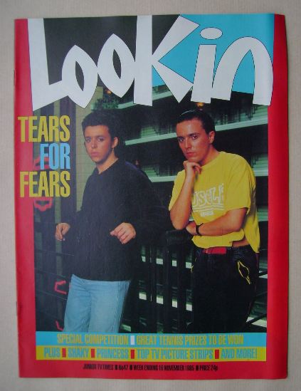 Look In magazine - Tears For Fears cover (16 November 1985)