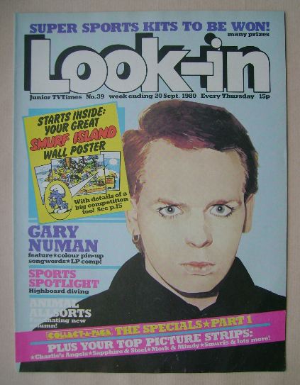 Look In magazine - Gary Numan cover (20 September 1980)