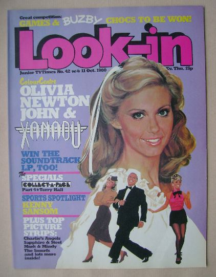 Look In magazine - Olivia Newton John cover (11 October 1980)