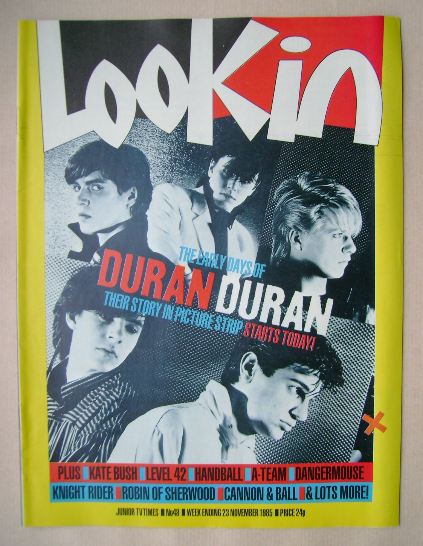 Look In magazine - Duran Duran cover (23 November 1985)