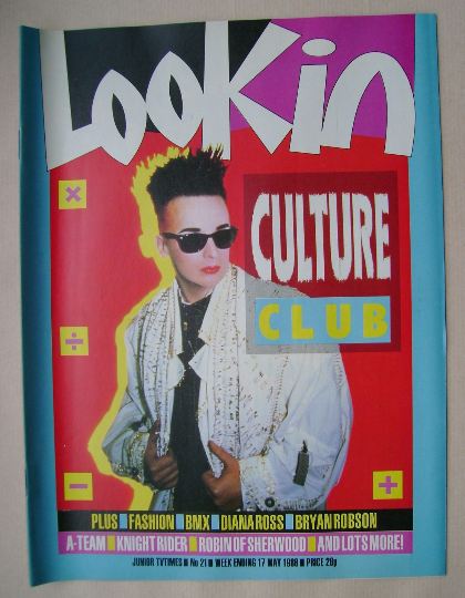 Look In magazine - Boy George cover (17 May 1986)