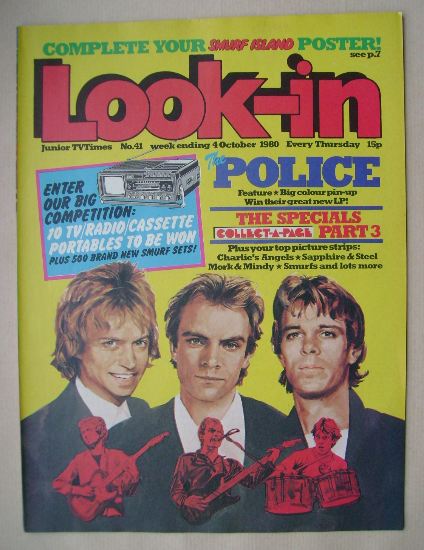 Look In magazine - The Police cover (4 October 1980)