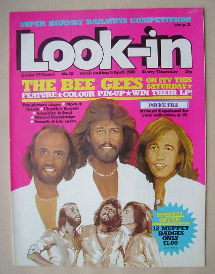 Look In magazine - The Bee Gees cover (5 April 1980)