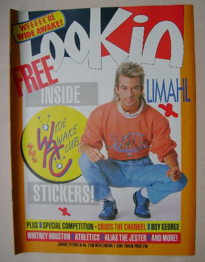 Look In magazine - Limahl cover (7 June 1986)