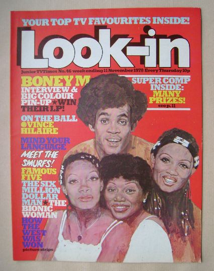 Look In magazine - Boney M cover (11 November 1978)