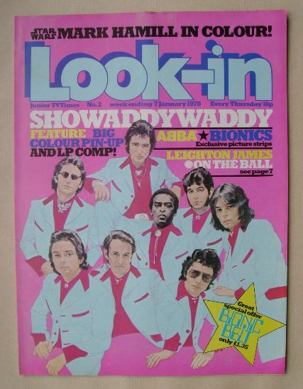 Look In magazine - Showaddywaddy cover (7 January 1978)