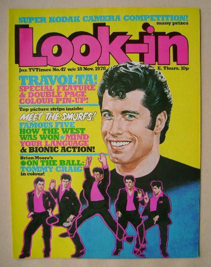 Look In magazine - John Travolta cover (18 November 1978)