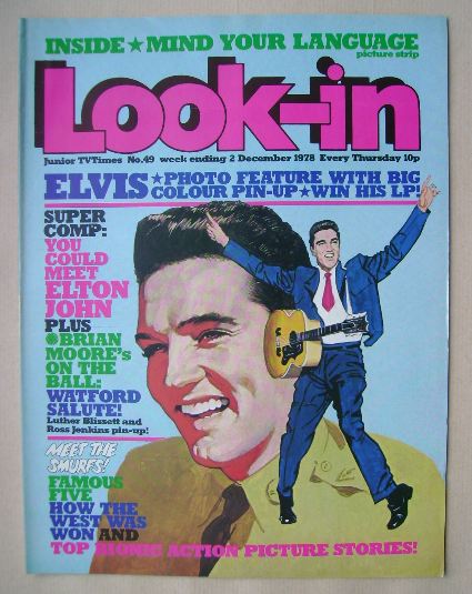 Look In magazine - Elvis Presley cover (2 December 1978)