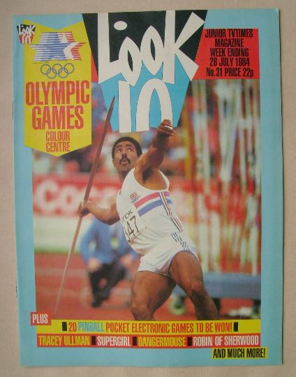 Look In magazine - Daley Thompson cover (28 July 1984)