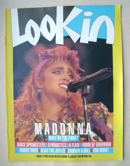 Look In magazine - Madonna cover (18 January 1986)