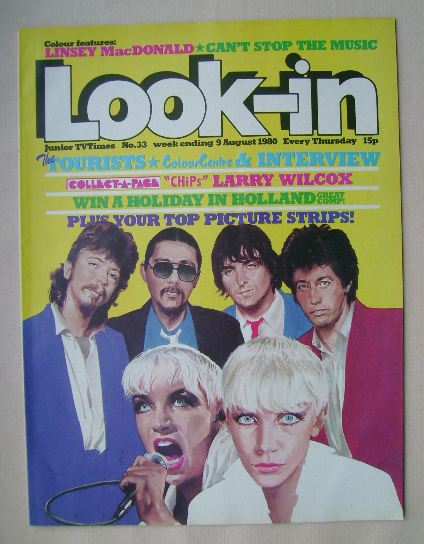 Look In magazine - The Tourists cover (9 August 1980)