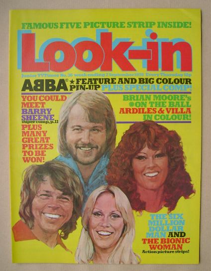 Look In magazine - ABBA cover (2 September 1978)