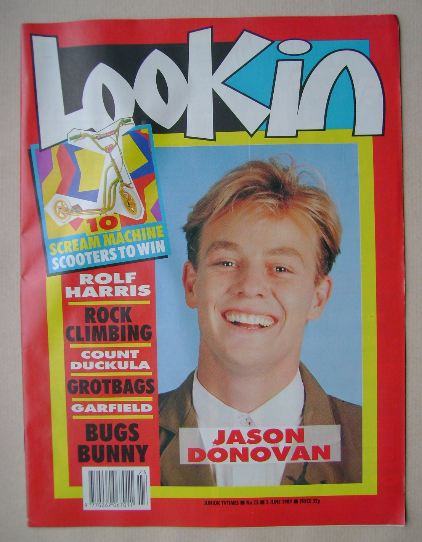 Look In magazine - Jason Donovan cover (3 June 1989)