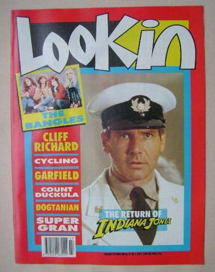 Look In magazine - Harrison Ford cover (1 July 1989)