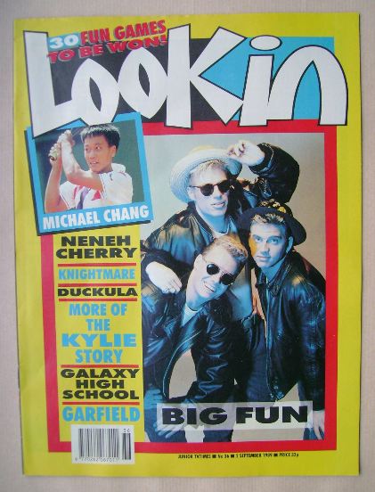 <!--1989-09-02-->Look In magazine - Big Fun cover (2 September 1989)